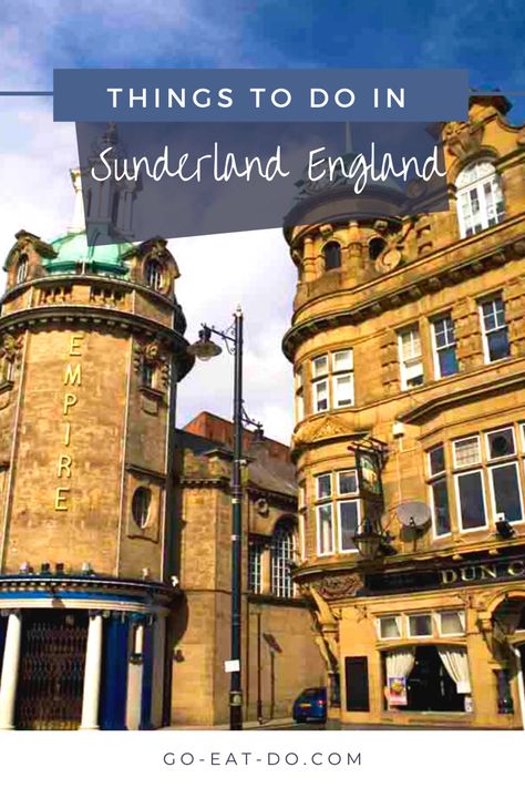 Your travel guide to top things to do in Sunderland. Including Penshaw Monument, Stadium of Light tour, North East beaches and where to eat and drink. Sunderland England | Sunderland England cities | old Sunderland England | North East England | North East beaches | North East England travel | North East England cities England Cities, Penshaw Monument, Uk Tourist Attractions, Sunderland City, Sunderland England, Stadium Of Light, Best Pubs, Travel Bucket List Usa, Fall Football