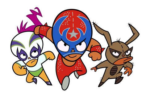 ¡Mucha Lucha! (2002) Cartoon Network Viejo, Old Cartoon Network, Nickelodeon Cartoons, 80s Cartoon, Black Cartoon Characters, 90s Cartoons, Favourite Characters, Seed Stitch, Black Cartoon