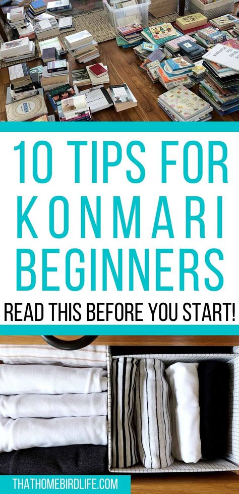 Read this guide before you start! I'm covering the common mistakes people make when attempting to declutter with the KonMari method. Decide whether this is the best method for you, and prepare your mindset and expectations with these 10 tips. | Home Projects - DIY, Organization & Decor | #konmari #declutter #decluttering #minimalism