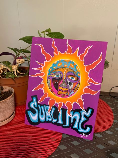 Sublime Painting, Nahko Bear, Hippie Crafts, Bear Paintings, Trippy Painting, Room Painting, Hippie Painting, Canvas Painting Designs, Painting Inspo