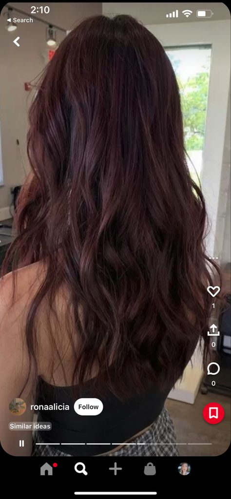 Subtle Red In Brown Hair, Deep Reddish Brown Hair Color, Black Redish Hair Dark Brown, Dark Cherry Coke Red Hair, Deep Brown Hair With Red Undertones, Dark Brownish Red Hair Color, Dark Red Undertone Hair, Hair Colors On Asians, Red Dye On Dark Hair