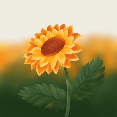 Sunflower Animation, Flowers Animated, Cute Sunflower, Nft Collection, Sunflower, Dancing, Flowers