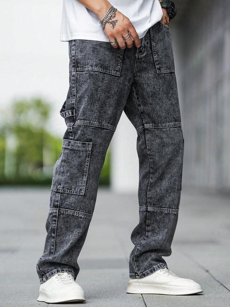 Jeans Pants Outfit, African Wear For Men, Patched Denim Jeans, Cargo Pants Style, Jeans Outfit Men, Pants Outfit Men, Denim Essentials, Mens Casual Outfits Summer, Men Stylish Dress