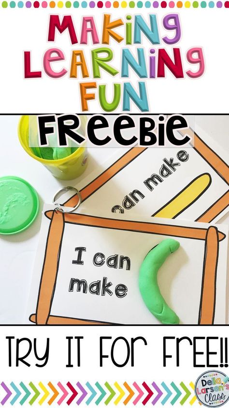 Playdoh Task Cards Free, Kindergarten Task Boxes Free, Playdoh Task Cards, Playdough Center, Task Cards Free, Playdoh Mats, Prek Ideas, Purposeful Play, Morning Tubs