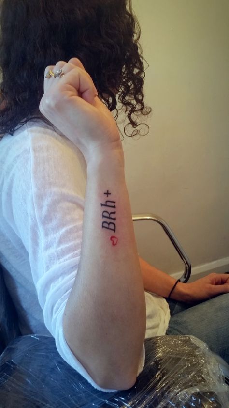 blood group tattoo True Blood Tattoos, Blood Type Tattoo, B Positive Blood Type, Group Tattoos, Blood Tattoo, Blood Group, Abstract Painting Acrylic Modern, Tattoos Pictures, Anchor Tattoo Design