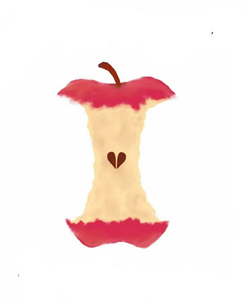 Apple Core Illustration, Apple Soda, Apple Illustration, Apple Cobbler, Pottery Painting Designs, Joe Cool, Fruit Illustration, Apple Pear, Graphic Design Lessons