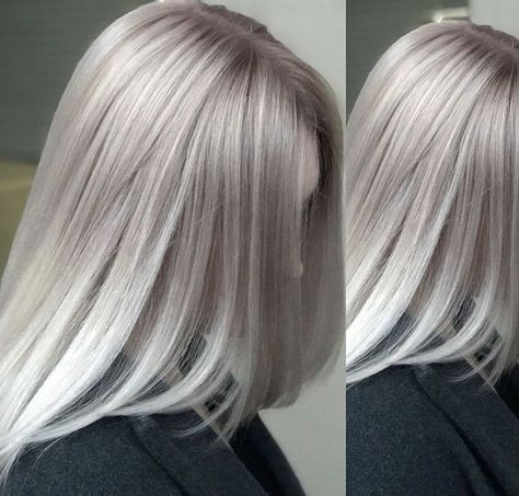 Cool Grey Hair, Hair Color Silver, Hair Colors To Try, Silver Hair Dye, Grey Hair Wig, Silver White Hair, Grey Blonde Hair, Silver Blonde Hair, White Blonde Hair