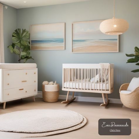 Create a coastal haven for your little one with soothing sea vibes and whimsical beach elements. 🍼🏖️ Pin your way to the perfect beach-themed baby nursery with these ideas. #NurseryDecor #ModernNursery #NurseryInspiration #NeutralNursery #NurseryDesign #NurseryStyle #HomeWithBaby #NurseryIdeas #NurseryDetails #CozyNursery #BabyRoomDecor #MinimalistNursery #ModernNursery #HomeSweetHome #Crib #RockingChair #NurseryStorage #BabyNursery #HomeNursery #Beach #sea #ocean Nursery Sea Theme, Beach Theme Nursery, Sea Themed Nursery, Sea Nursery Theme, Beach Elements, Baby Blue Nursery, Sea Vibes, Blue Nursery Boy, Sea Nursery