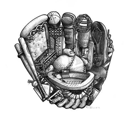 Baseball Laces Tattoo, Baseball Catcher Tattoo Ideas, Baseball Sleeve Tattoo, Baseball Glove Tattoo Ideas, Cool Baseball Tattoos, Softball Tattoos, Baseball Tattoo, Baseball Jersey Outfit, Baseball Tattoos