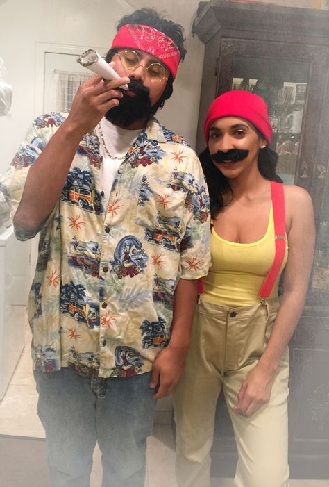 Outfits For Men Halloween, Womens Cheech Costume, Chic And Chong, Cheech And Chong Costumes Couples, Funny Homemade Halloween Costumes, Cheech And Chong Costumes, Costumes Couples Halloween, Tennis Costume, 2023 Costumes