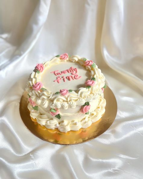 Twenty fine and flawless! ✨ This buttercream cake is an artful creation, featuring a luxurious Nutella and hazelnut filling. Decorated with intricate buttercream details and soft pink roses, it’s as beautiful as it is delicious! DM or WhatsApp at +917572872068 to place your orders and bring some sweetness to your day! 🍰💖 #vintagecake #vintagecakes #buttercreamcake #aestheticcake #buttercreamcakes #cakedesign #aesthetic #rajkot #rajkotfood #rajkotcake #rajkotbaker #homebaker #rajkothomebaker Twenty Fine Cakes, Twenty Fine, Hazelnut Filling, Soft Pink Roses, Vintage Cake, Buttercream Cake, Hazelnut, Nutella, Soft Pink