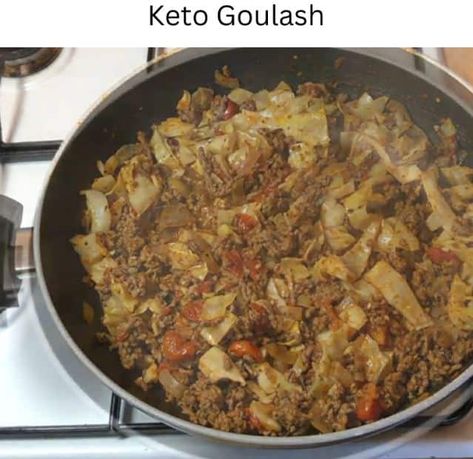 Keto Goulash - EASY KETO RECIPES Keto Goulash With Cabbage, Keto Goulash, Paleo Beef Recipes, Free Keto Meal Plan, Goulash Recipes, Sugar Free Low Carb, Low Carb Soup, Beef Casserole Recipes, Low Carb Diet Recipes