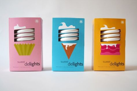 Title  Light Bulb  Competition  New Talent Annual 2013  Category  Packaging  Date Entered  Jan 21, 2013  Client  Light Bulb  Instructor  Michele Damato  School  Art Institute of Houston  Student Name  Susie Degraff  Title  Light Bulb Packaging Beautiful Packaging Design, Interesting Packaging, Clever Packaging, Cool Packaging, Unique Packaging, Graphic Design Packaging, Sweet Delights, Food Packaging Design, Packing Design