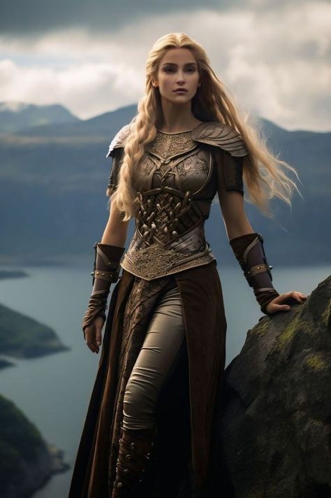 Warrior Outfits Female, Female Warrior Outfit, Viking Queen, Warrior Outfit, Fair Outfits, Female Armor, Female Knight, Warrior Queen, Warrior Princess