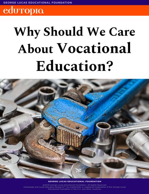 Why Should We Care About Vocational Education? - We live in a society that places a high value on the professions and white-collar jobs. This bias against vocational education is destructive to our children and destructive to our society. The absence of excellence in many technical and vocational fields is costing us economically as a nation. Career Technical Education, Financial Literacy Activities, Career And Technical Education, Mark Phillips, Islamic School, Vocational Education, School Concept, Cult Of Pedagogy, Stock Investing