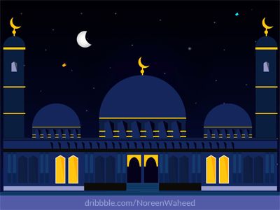 Blessings Of The Month Of Ramadan Vector Illustration By Noreen Ramadan Animation, Mosque Night, Ramadan Wallpaper, Wallpaper Ramadhan, Ramadan Vector, Gif Background, Ramadan Greetings, Month Of Ramadan, Motion Graphics Inspiration