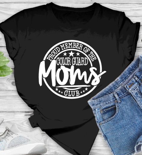 Color Guard Shirts, Band Mom Shirts, Games For Moms, Softball Mom Shirts, Band Mom, Trending Items, Baseball Mom Shirts, Squad Shirt, Moms Club