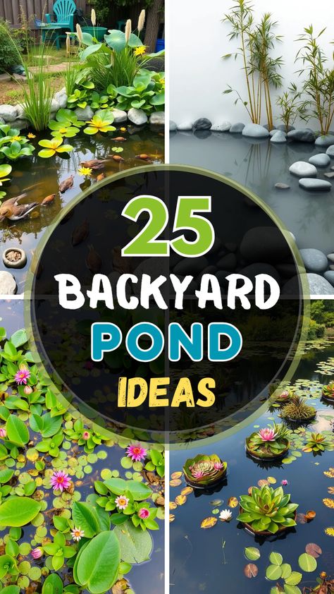 Transform your outdoor space with these backyard pond ideas! 🌿💦 Whether you dream of a serene koi pond, a natural wildlife haven, or a sleek modern water feature, there’s a perfect design for every yard. Add waterfalls, aquatic plants, and decorative rocks to create a peaceful retreat right at home! 🐟✨

#BackyardPond #PondDesign #WaterGarden #OutdoorOasis #GardenIdeas #PondFeature #Landscaping Garden With Raised Beds, Outdoor Backyard Ideas, Backyard Pond Ideas, Modern Water Feature, Decorative Rocks, Outdoor Meals, Backyard Pond, Pond Ideas, Pond Design