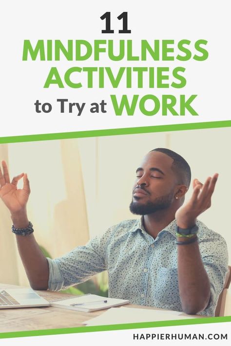 Employers and employees are obsessed with getting the job done as quickly and efficiently as possible. While efficiency is a good thing, is it worth burnout? This is why mindfulness is so important in a work setting. After all, we spend most of our day at work and want that time to be well spent. Practicing mindfulness at work will help pave the way for a more relaxed and mindful approach to your day, improving productivity and focus. #mindfulness #mindful #mindfulthinking #selfawaress Mindfulness At Workplace, Mindfullness Activities, Encouragement Activities, Mindfulness At Work, Mental Health At Work, Focus At Work, Mindfulness Practices, Mental Health Activities, Practicing Mindfulness