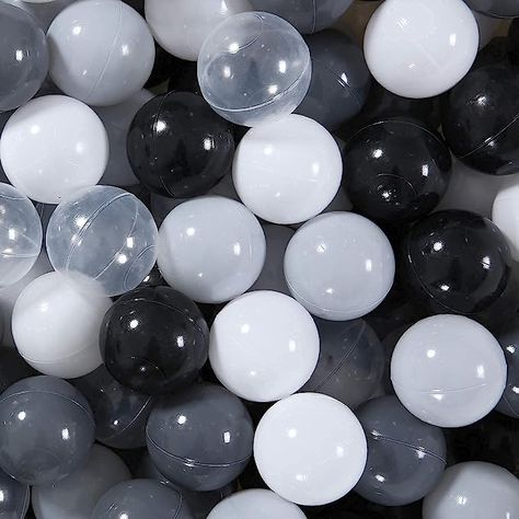 Amazon.com: STARBOLO Ball Pit Balls Play Balls for Toddlers -100pcs Colors Black, White, Gray, Light Gray, Transparent, Crush Proof Play Balls Play Tent Pool Playhouse Party Decoration,2.2inches. : Toys & Games Playground At Home, Clothes Nike, Ball Pit Balls, Pool Play, Ball Pits, Baby Bath Toys, Silicone Bottle, Sippy Cups, Kids Sensory