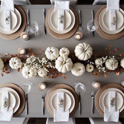 Thanksgiving Dining Table Decor, Christmas Table Decorations Ideas, Modern Thanksgiving Table, Thanksgiving Dinner Table Setting, Thanksgiving Dining Table, Thanksgiving Table Decor Ideas, Thanksgiving Table Settings Simple, Simple Thanksgiving Table, Table Decorations Ideas