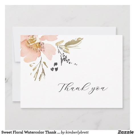 Diy Watercolor Cards, Soft Pink Flowers, Watercolor Birthday Cards, Handmade Thank You Cards, Watercolor Flowers Tutorial, Wedding Cards Handmade, Watercolor Birthday, Watercolor Card, Watercolor Greeting Cards