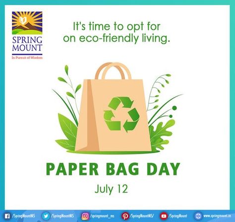 Say No To Plastic Bags, Saving Environment, Environmental Posters, Say No To Plastic, Save Environment, Eco Friendly Living, July 12, Plastic Bags, Paper Bags