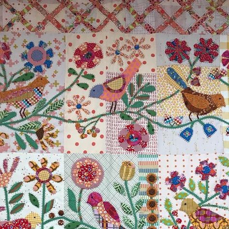 Susan Ache Quilts, Irene Blanck, Quilts Designs, Sweet Tweets, Bird Quilts, Medallion Quilts, Appliqué Ideas, Quilt Borders, Appliqué Quilts