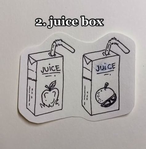 Juice Box Tattoo, Box Tattoo, Juice Carton, Small Tats, Bottle Tattoo, Juice Box, Doodle Tattoo, Juice Boxes, Skull Tattoo Design