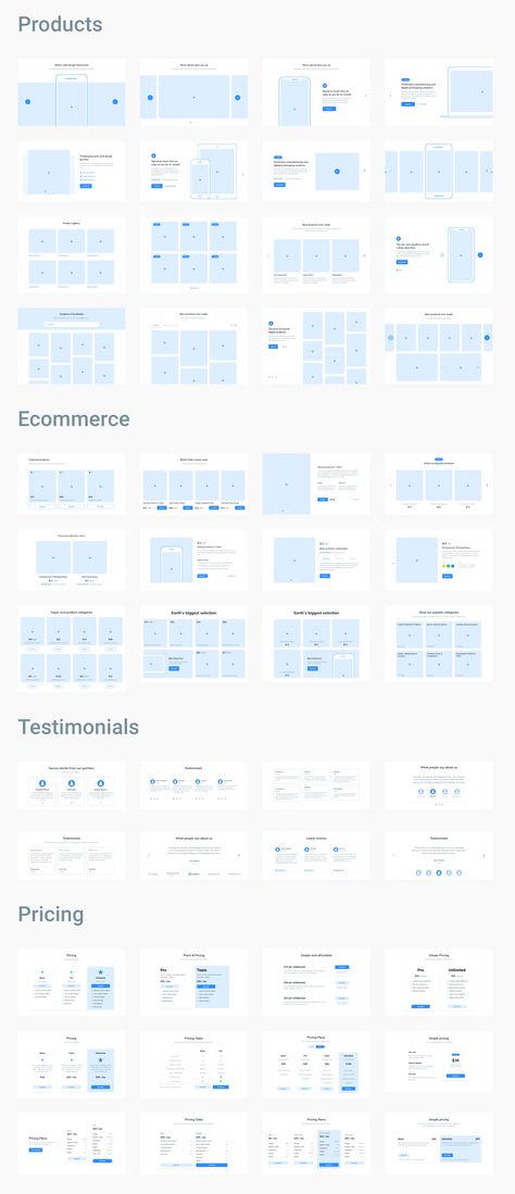 Website Layout Wireframe, Ecommerce Wireframe Website, Wireframe Ecommerce Website, Wireframe Website Layout, Categories Ui Design, Category Ui Design, Website Card Design, Category Ui, Responsive Web Design Wireframe