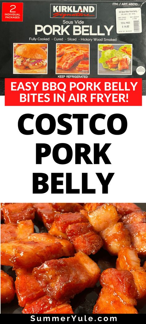 Costco Pork Belly Recipes, Oven Roasted Pork Belly Recipes, Pork Belly Blackstone, Pork Belly Strips Air Fryer, Pork Belly Recipes Easy Oven, Quick Pork Belly Recipes, Sous Vide Pork Belly Recipes, Crockpot Pork Belly, Air Fried Pork Belly