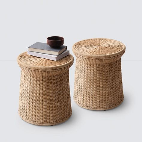 Ora Wicker Side Table| Modern Wicker Furniture at The Citizenry