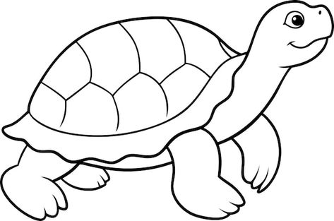 Turtle Outline Images - Free Download on Freepik Tortoise Outline, Black And White Turtle Drawing, Sea Turtle Outline Drawing, Turtle Clipart Black And White, Sea Turtle Watercolor Painting, Turtle Outline, Sea Turtle Watercolor, Turtle Images, Line Images