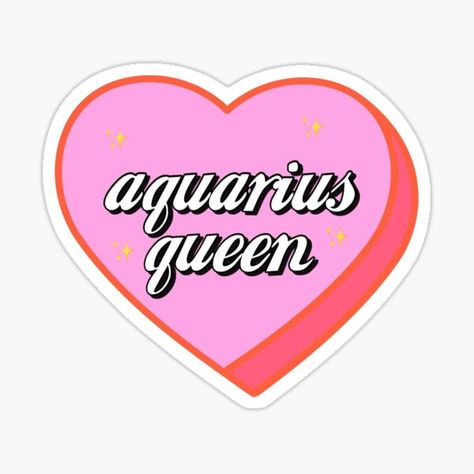 Aquarius Queen by gabyiscool • Millions of unique designs by independent artists. Find your thing. Aquarius Stickers Aesthetic, Aquarius Wallpaper, Aquarius Szn, Aquarius Sticker, Aquarius Girl, Sticker Design Inspiration, Aquarius Sign, Canvas Learning, Internet Culture