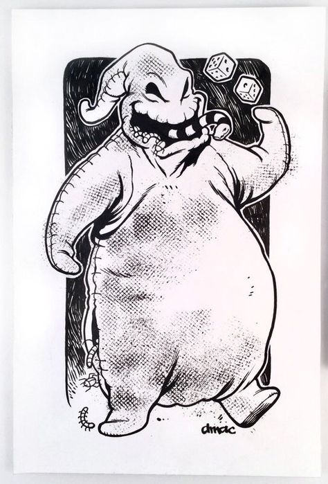 Tim Burton Drawings Style, Oogie Boogie Man, Tim Burton Tattoo, Nightmare Before Christmas Drawings, Nightmare Before Christmas Tattoo, Nightmare Before Christmas Decorations, Horror Drawing, Christmas Tattoo, Sally Nightmare