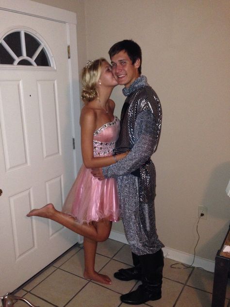 Crush party. Rescue me. Princess. Knight in shining armor. Couples costume. Couple. Couple Costumes Princess, Shining Costume, Knight And Princess, Knight Halloween Costume, Princess And Knight, Princess Knight, Cute Couples Costumes, Princess Halloween Costume, Couple Costumes