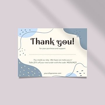 Thank You Notes Design, Letter Thank You, Thank You Cards Design, Post Cards Aesthetic, Thank You Card Aesthetic, Aesthetic Thank You Cards, Creative Thank You Card Design, Thank You Card Design Aesthetic, Welcome Card Design