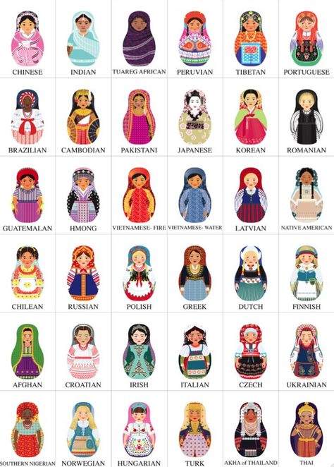 Stacking Dolls, Babushka Dolls, Afghan Girl, Matryoshka Doll, Russian Nesting Dolls, Russian Doll, Barbie Furniture, Nesting Dolls, Peg Dolls