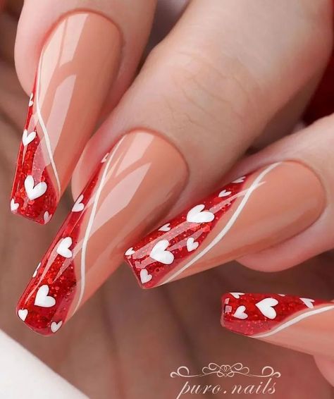 There are so many cute and clever Valentine's nail art ideas to choose from, both easy enough to do yourself and others that you may prefer to have done by a professional.
Scroll through This article and get ready to fall in love with some amazing and inspiring manicure ideas. Valentines Nail Art Designs, Red Gel Nails, Heart Nail Designs, Valentine Nail Art, February Nails, Valentine Nails, Heart Nail Art, Nail Designs Valentines, Heart Nails