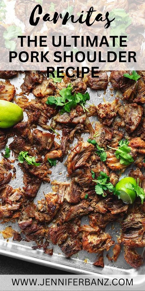 Low Carb Pork Carnitas, Pork Butts In The Oven Carnitas, Carnitas Oven, Pork Shoulder Carnitas Crockpot, Pork Shoulder Carnitas Oven, Instant Pot Pork Shoulder Carnitas, Braised Pork Shoulder, Slow Cooker Carnitas, Pork Shoulder Recipes