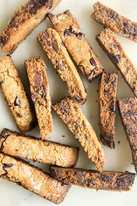 Chocolate Chip Peanut Butter Biscotti (Eggless) Eggless Biscotti, Eggless Biscotti Recipe, Eggless Baking, Biscotti Recipe, Baking Essentials, Gourmet Coffee, Italian Cookies, Baking Mat, Do Not Eat