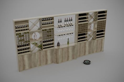 2047. Download Free Wine Cabinet Model By Nguyen Huu Cong Sims 4 Wine Rack, Sims 4 Cc Wine Fridge, Sims 4 Wine Rack Cc, Wine Sims 4, Sims 4 Wine Cellar, Kitchen Display Cabinet, Sims 4 Bedroom, Kitchen Display, Wine Wall