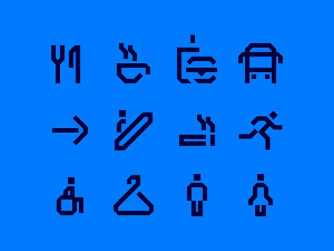 Pictogram Design, Create Icon, Wayfinding Design, Icon Design Inspiration, Signage System, Environmental Graphic Design, Brand Icon, Best Icons, Wayfinding Signage