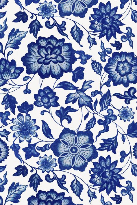 Blue And White China Pattern, Blue China Patterns, Chinese Porcelain Pattern, Blue Pottery Designs, Blue Flowers Background, Chinese Ornament, Chinese Background, Royal Blue Flowers, Chinoiserie Pattern