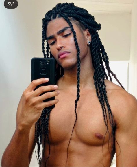 Jace Cameron, Box Braids Men, Braid Styles For Men, Dreadlock Hairstyles For Men, Light Skin Men, Men's Long Hairstyles, Black Men Hairstyles, Braids With Extensions, Boys Long Hairstyles