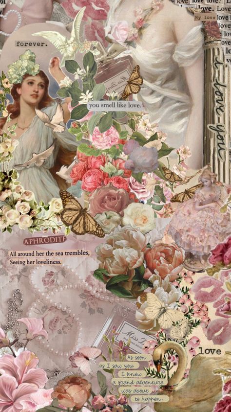 #aphrodite #love #flowers #floralcore #lovecore #pastel #light #art #soft #softaesthetic Friday Magick, Background For Pictures, Post Background, Aphrodite Altar, Angelcore Aesthetic, Lady Aphrodite, Venus Goddess, Mythology Humor, Aphrodite Aesthetic