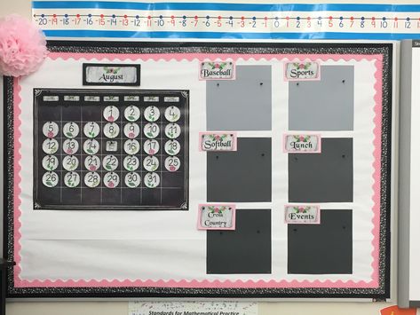 Pink And Grey Classroom Theme, Pink Classroom Ideas, Pink Classroom Theme, Pink Classroom Decor, Classroom Color Scheme, Black Classroom, Pink Classroom, Standards For Mathematical Practice, Gray Shiplap