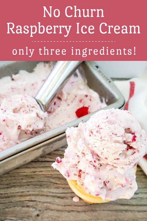 Homemade Danish Recipe, Lemon Raspberry Cheesecake, Raspberry Ice Cream, Ice Cream Ingredients, No Churn Ice Cream, Easy Summer Desserts, Ice Cream Toppings, Cream Desserts, Vegan Ice Cream