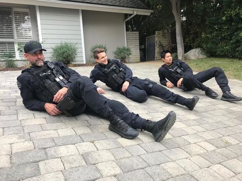 David Lim, Alex Russell, Jay Harrington, Swat Police, Swat Team, Police Women, How To Look Handsome, Men In Uniform, Series Movies