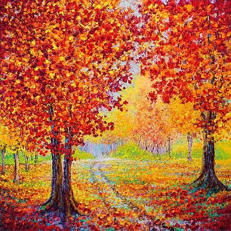 Pointalism Art, Autumn Landscapes, Painting Funny, Stippling Art, Kerala Mural Painting, Funny Paintings, Landscape Quilts, Paintings Art, Dot Art Painting